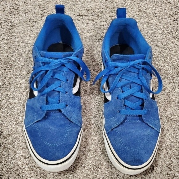 Vans Blue Suede Filmore Sneakers Mens size 7, Womens sz 9 - Picture 3 of 12